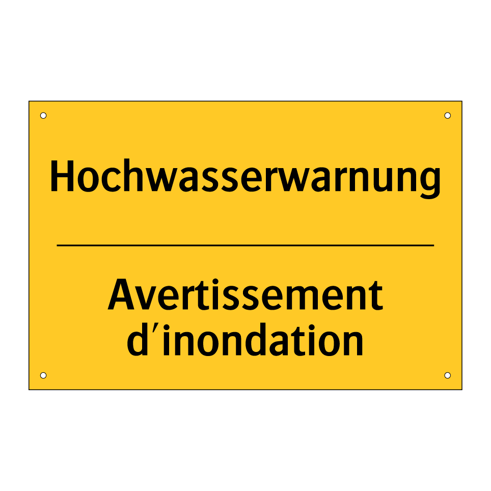 Hochwasserwarnung - Avertissement d'inondation