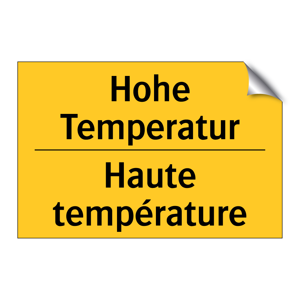 Hohe Temperatur - Haute température