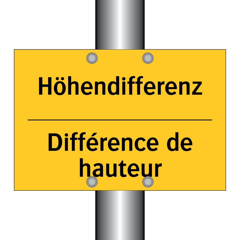 Höhendifferenz - Différence de hauteur