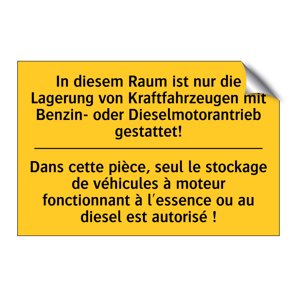 In diesem Raum ist nur die Lagerung  /.../ - Dans cette pièce, seul le stockage  /.../