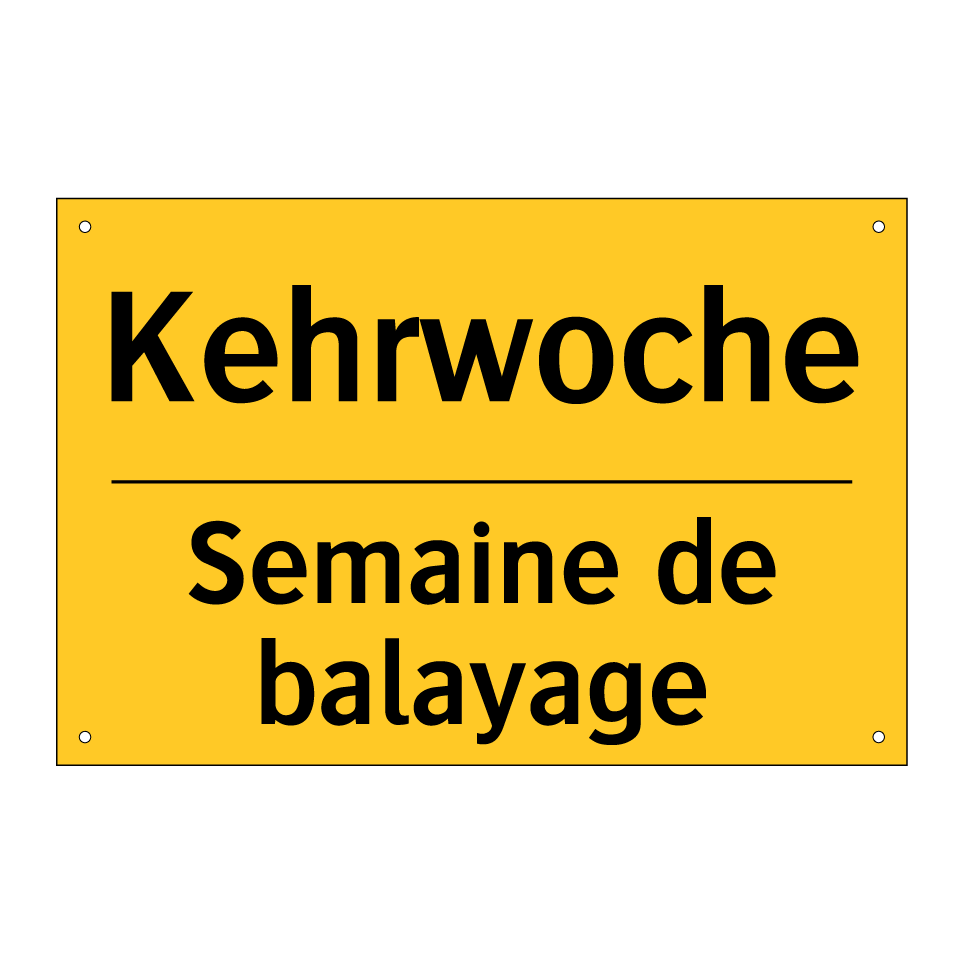 Kehrwoche - Semaine de balayage