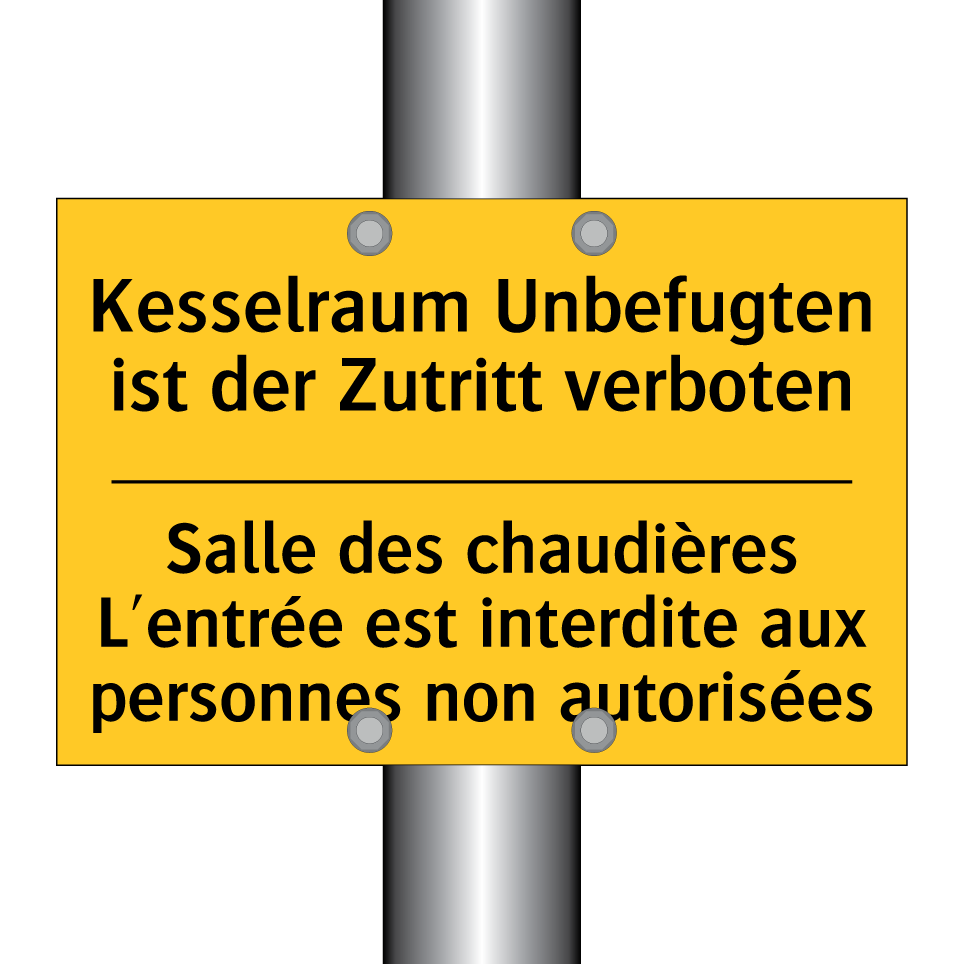 Kesselraum Unbefugten ist der  /.../ - Salle des chaudières L'entrée  /.../