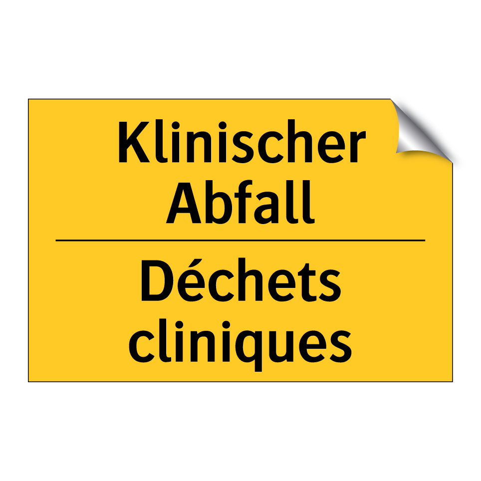 Klinischer Abfall - Déchets cliniques