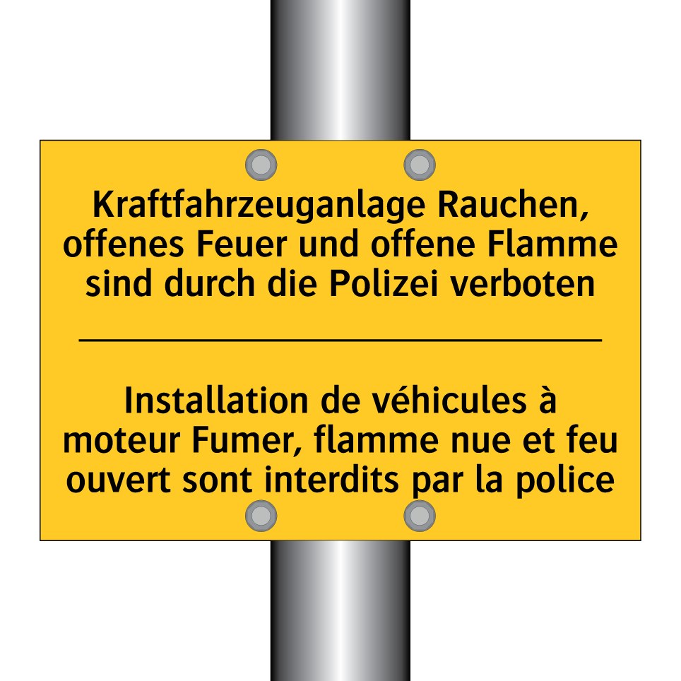 Kraftfahrzeuganlage Rauchen, offenes  /.../ - Installation de véhicules à moteur  /.../