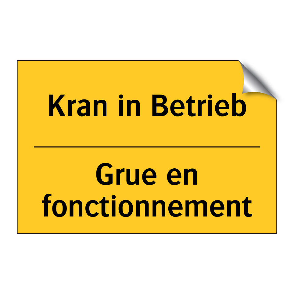 Kran in Betrieb - Grue en fonctionnement