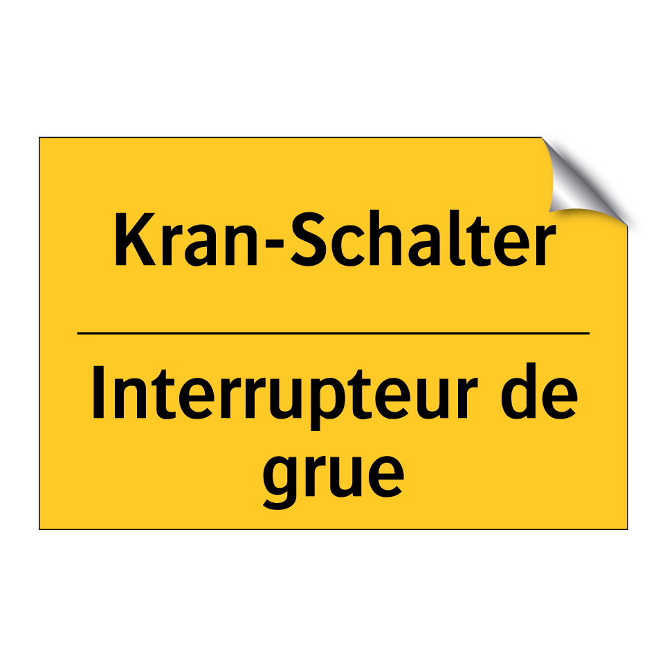 Kran-Schalter - Interrupteur de grue