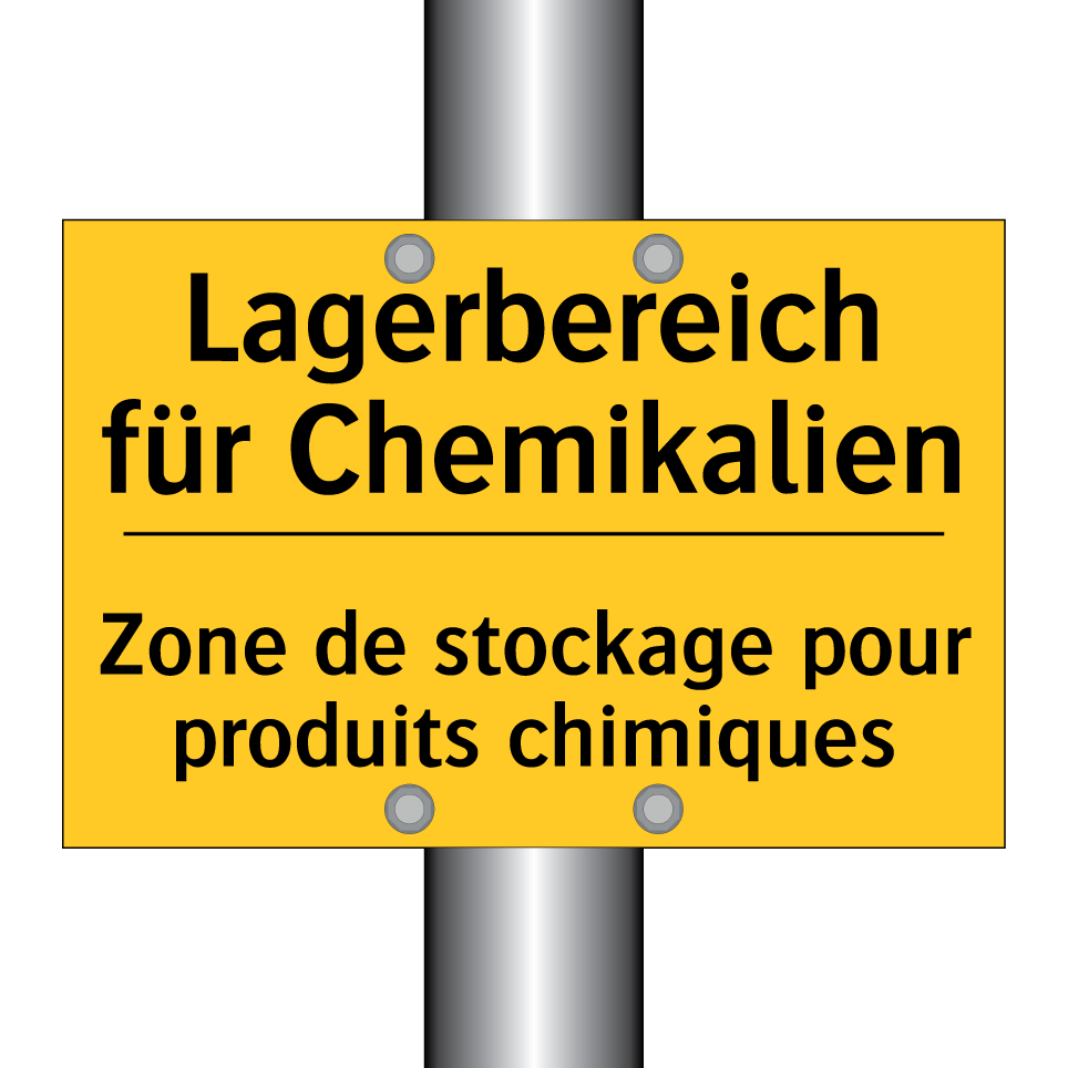 Lagerbereich für Chemikalien - Zone de stockage pour produits  /.../