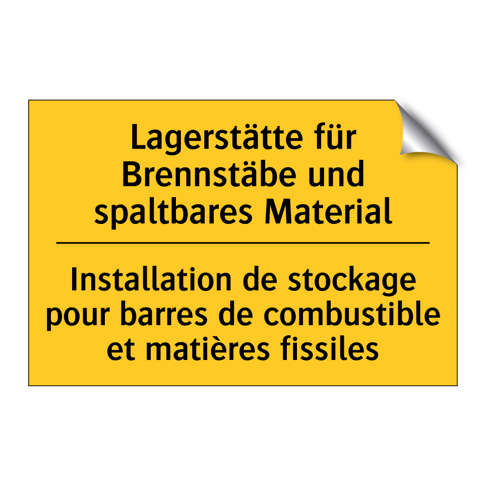 Lagerstätte für Brennstäbe und  /.../ - Installation de stockage pour  /.../