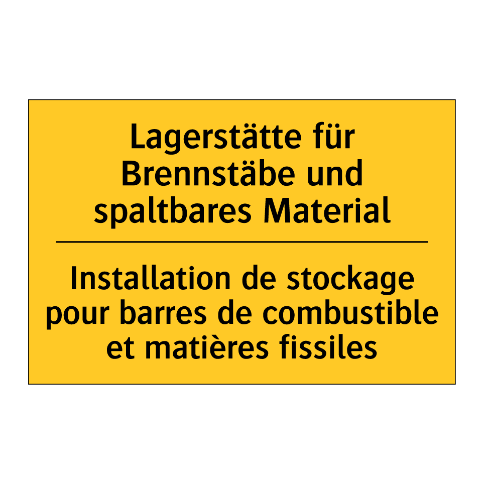 Lagerstätte für Brennstäbe und  /.../ - Installation de stockage pour  /.../