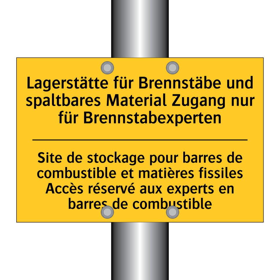 Lagerstätte für Brennstäbe und  /.../ - Site de stockage pour barres de  /.../
