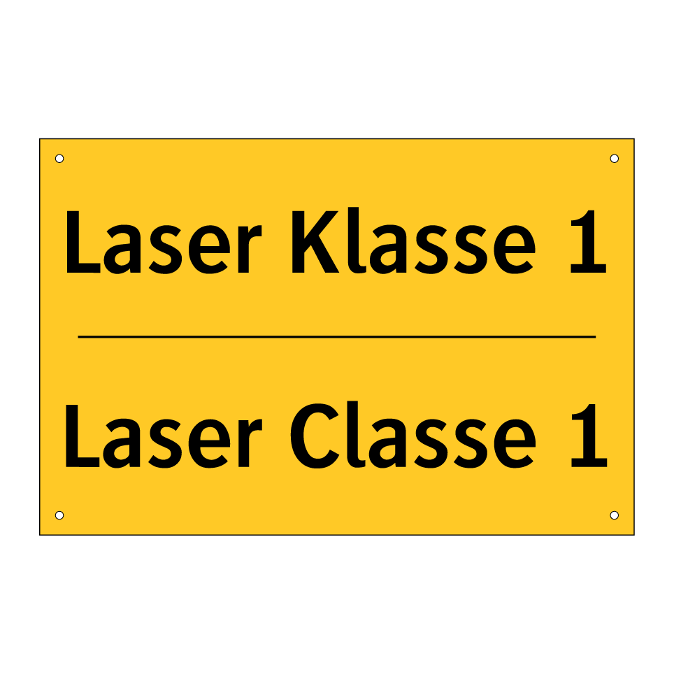 Laser Klasse 1 - Laser Classe 1
