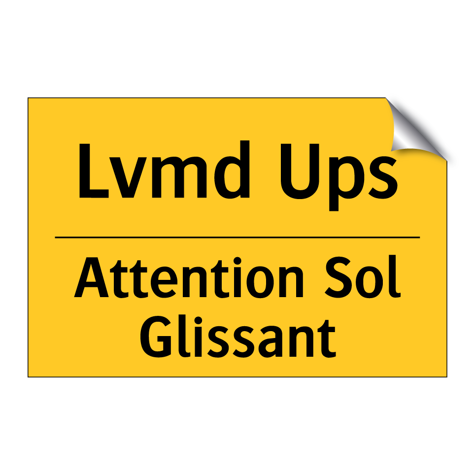 Lvmd Ups - Attention Sol Glissant
