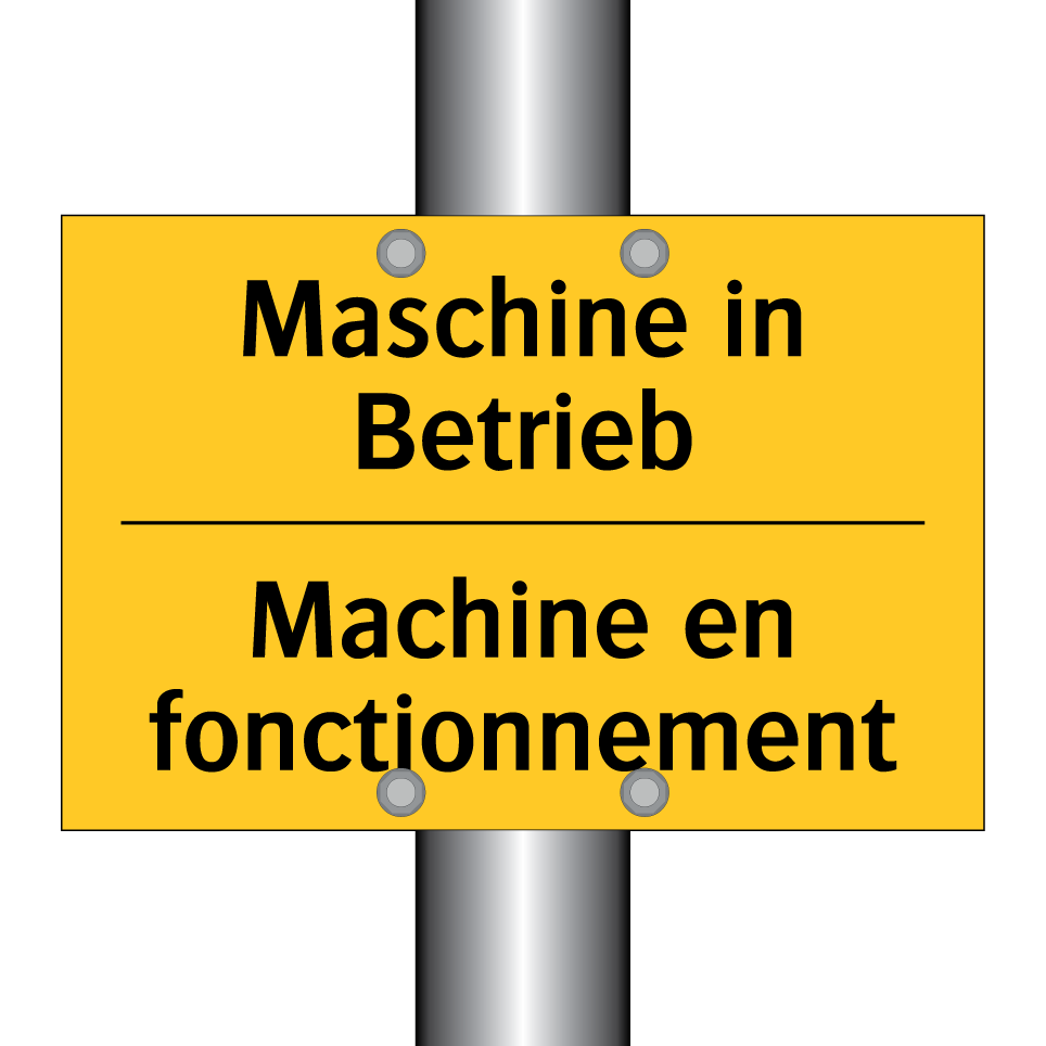 Maschine in Betrieb - Machine en fonctionnement