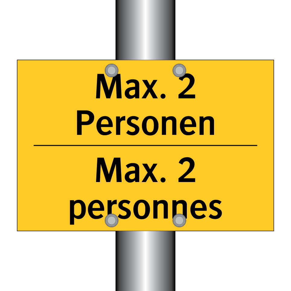 Max. 2 Personen - Max. 2 personnes