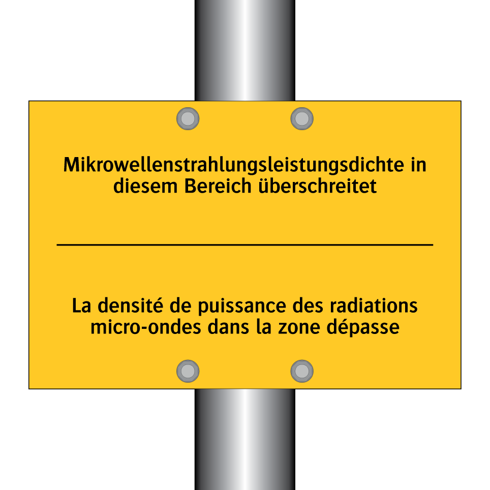 Mikrowellenstrahlungsleistungsdichte  /.../ - La densité de puissance des radiations  /.../