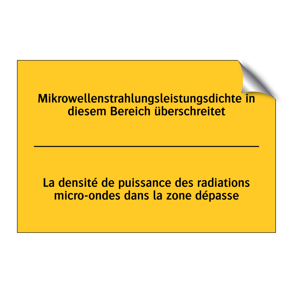 Mikrowellenstrahlungsleistungsdichte  /.../ - La densité de puissance des radiations  /.../