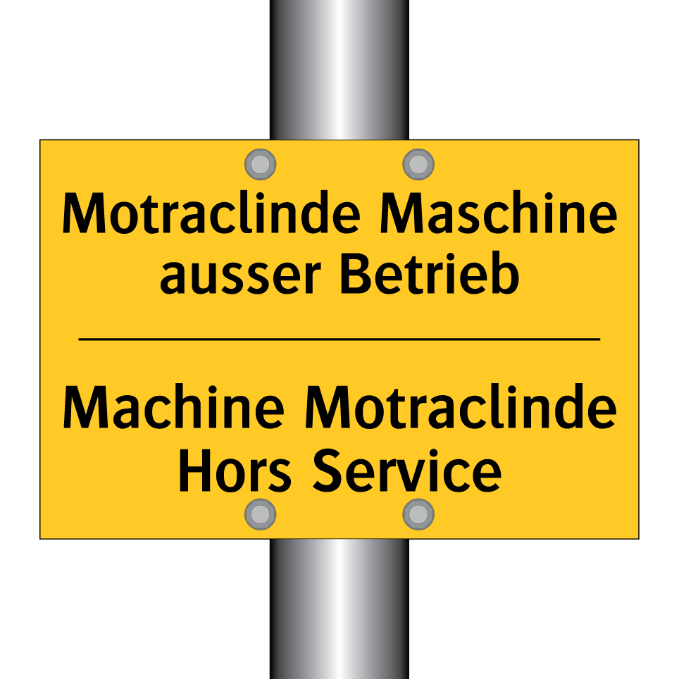 Motraclinde Maschine ausser Betrieb /.../ - Machine Motraclinde Hors Service /.../