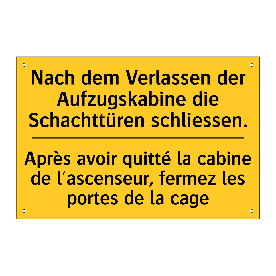 Nach dem Verlassen der Aufzugskabine  /.../ - Après avoir quitté la cabine de  /.../