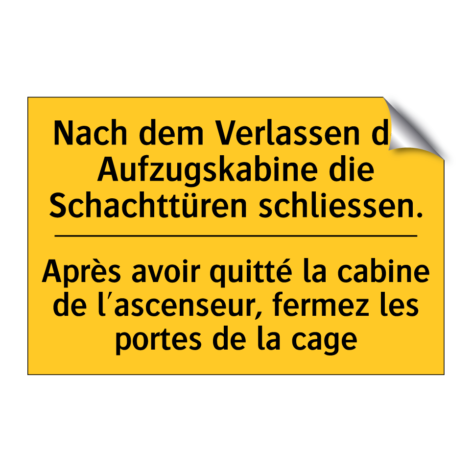 Nach dem Verlassen der Aufzugskabine  /.../ - Après avoir quitté la cabine de  /.../