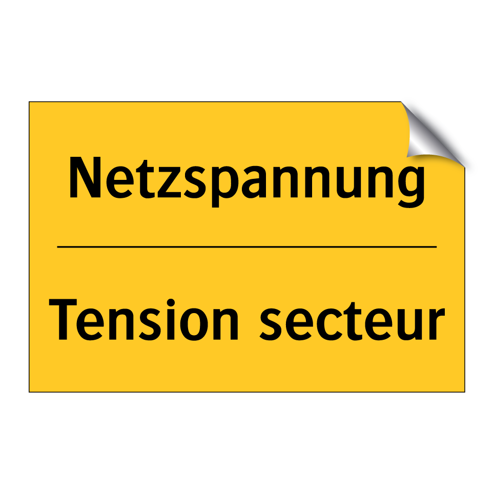 Netzspannung - Tension secteur