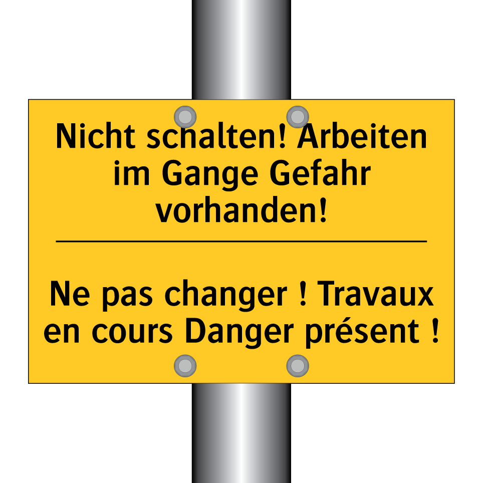 Nicht schalten! Arbeiten im Gange  /.../ - Ne pas changer ! Travaux en cours  /.../