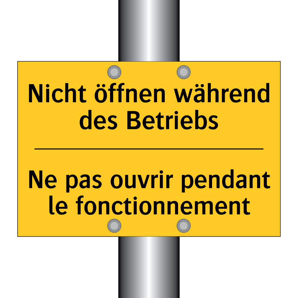 Nicht öffnen während des Betriebs /.../ - Ne pas ouvrir pendant le fonctionnement /.../