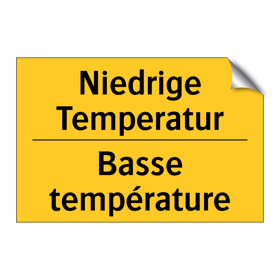 Niedrige Temperatur - Basse température