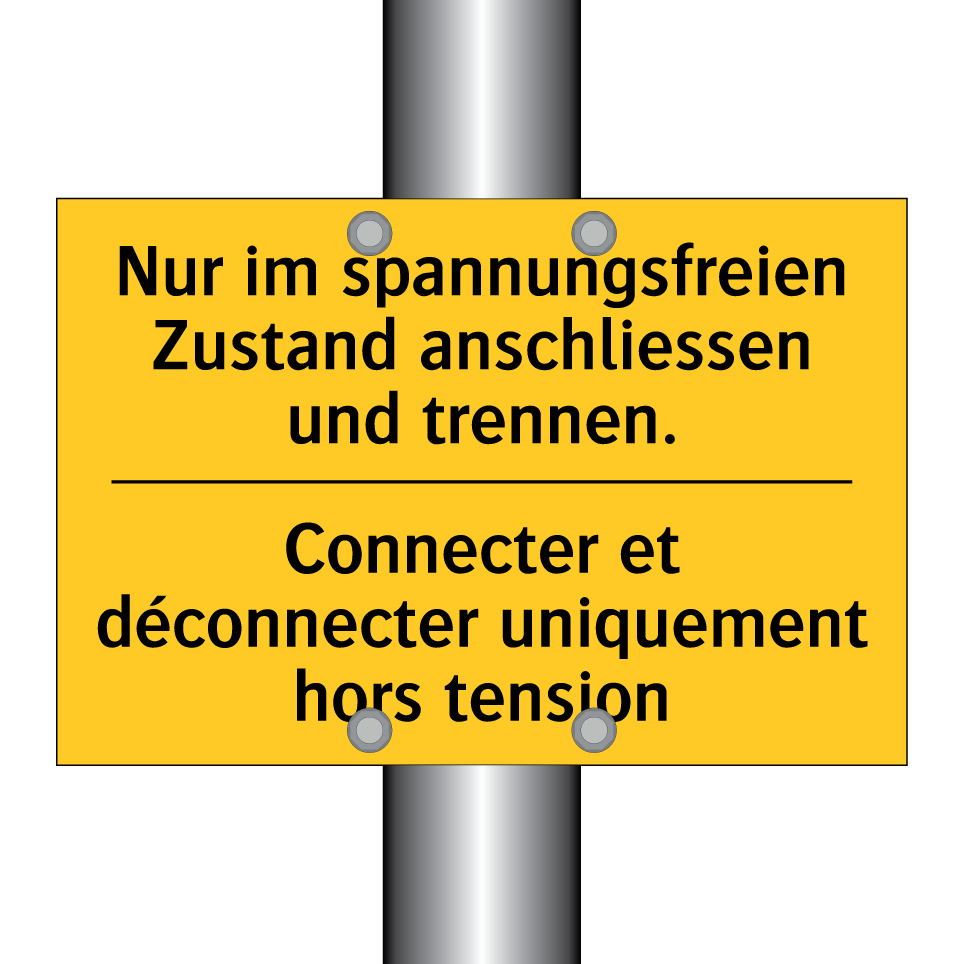 Nur im spannungsfreien Zustand  /.../ - Connecter et déconnecter uniquement  /.../