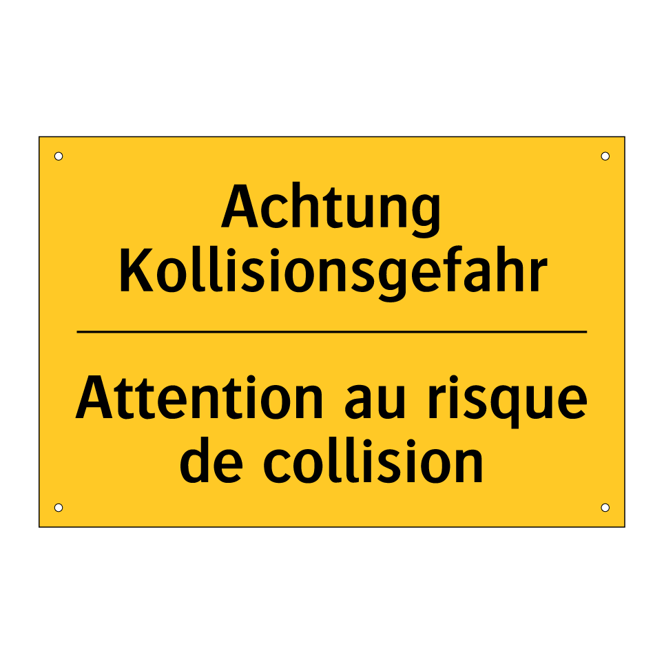 Achtung Kollisionsgefahr - Attention au risque de collision /.../