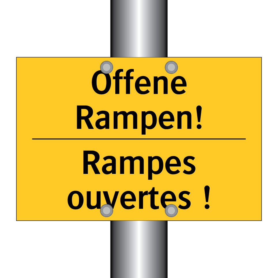 Offene Rampen! - Rampes ouvertes !