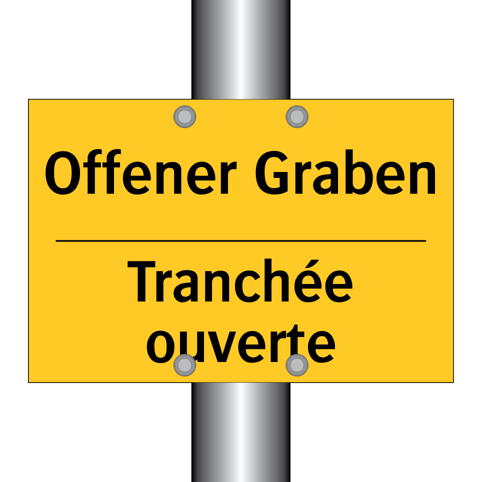 Offener Graben - Tranchée ouverte