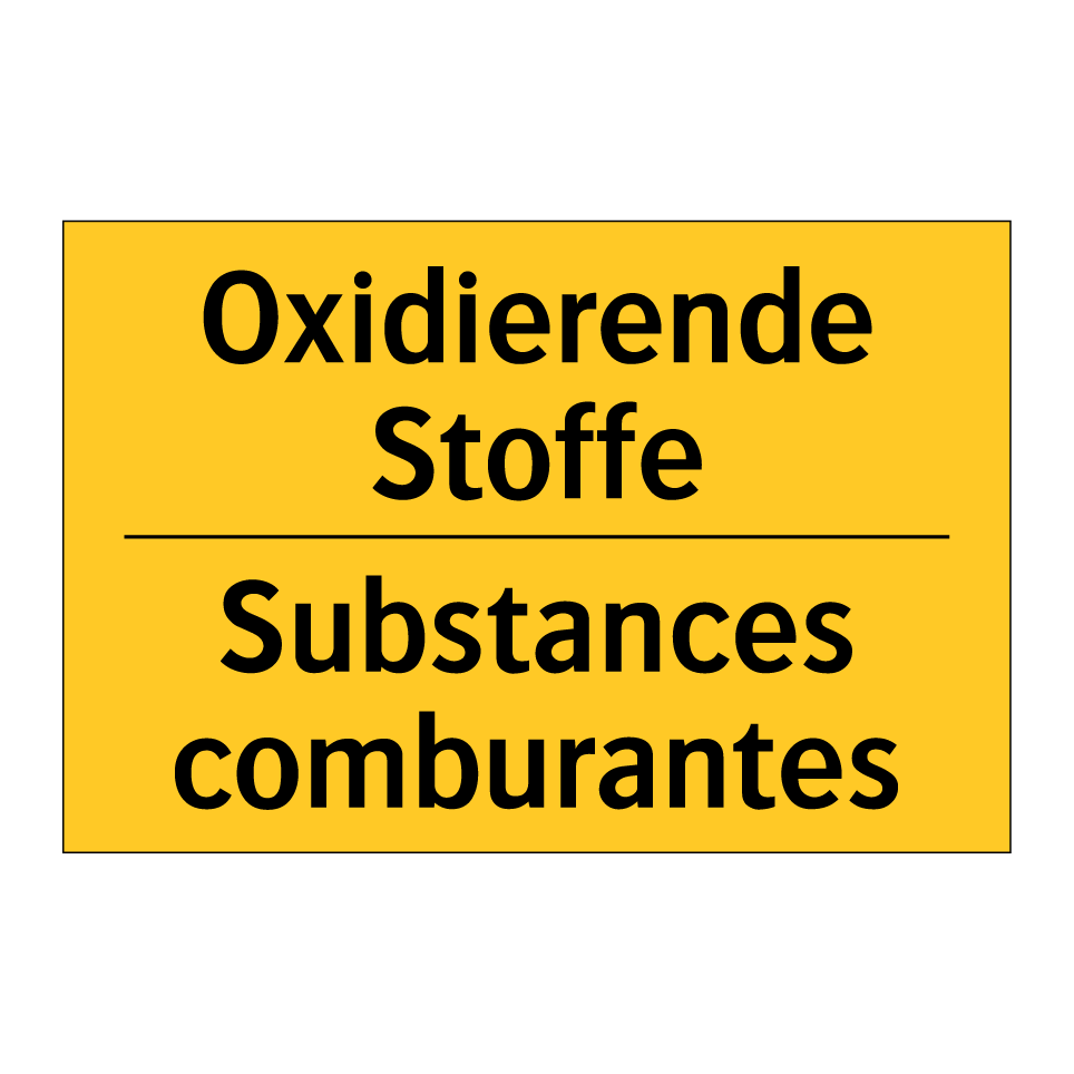 Oxidierende Stoffe - Substances comburantes