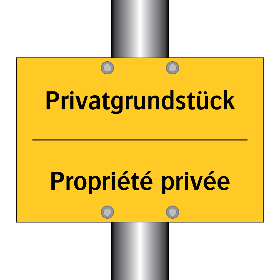 Privatgrundstück - Propriété privée