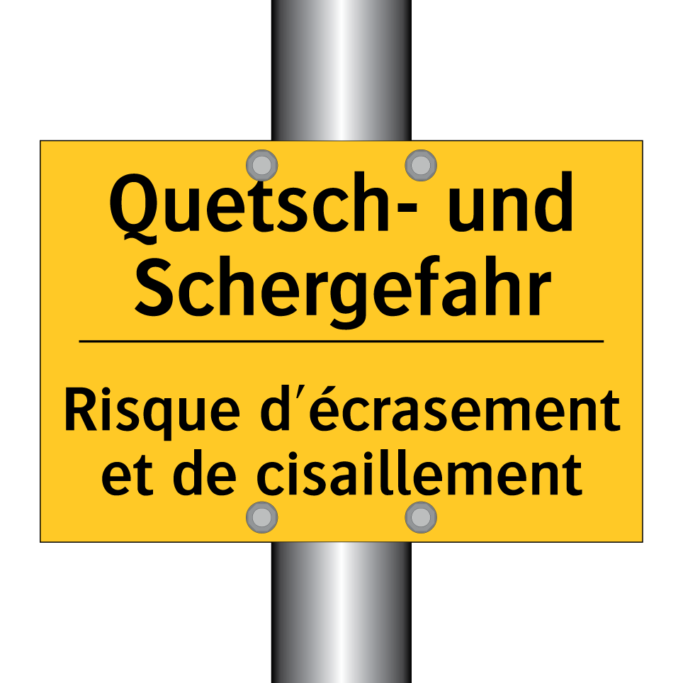 Quetsch- und Schergefahr - Risque d'écrasement et de cisaillement /.../