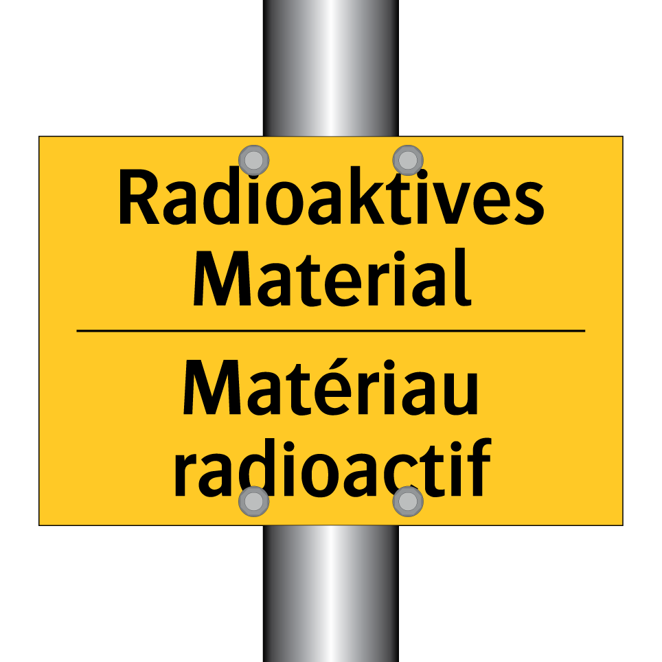 Radioaktives Material - Matériau radioactif
