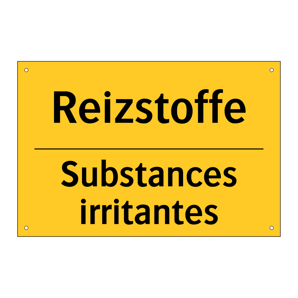 Reizstoffe - Substances irritantes