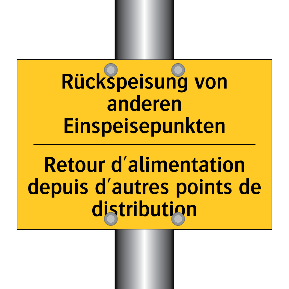 Rückspeisung von anderen Einspeisepunkten /.../ - Retour d'alimentation depuis d'autres  /.../