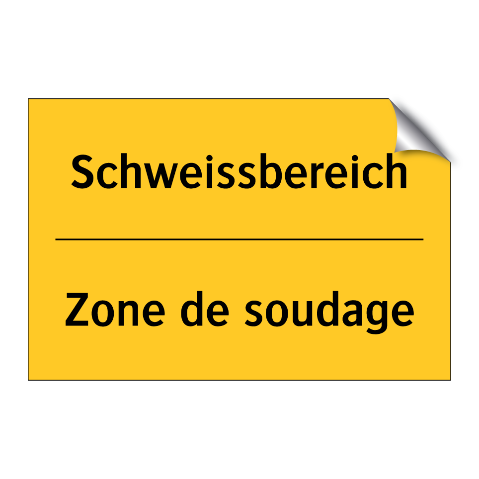 Schweissbereich - Zone de soudage