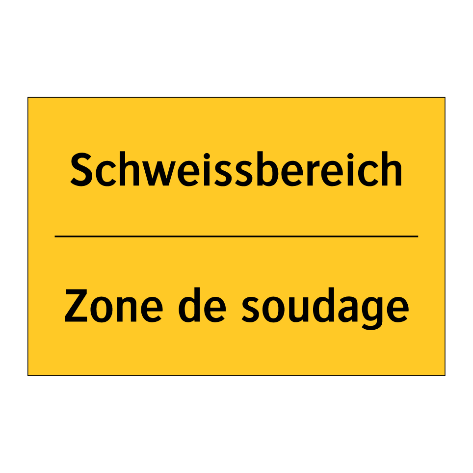 Schweissbereich - Zone de soudage