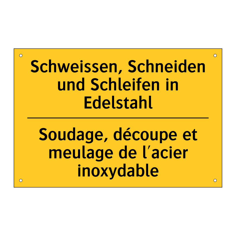 Schweissen, Schneiden und Schleifen  /.../ - Soudage, découpe et meulage de  /.../