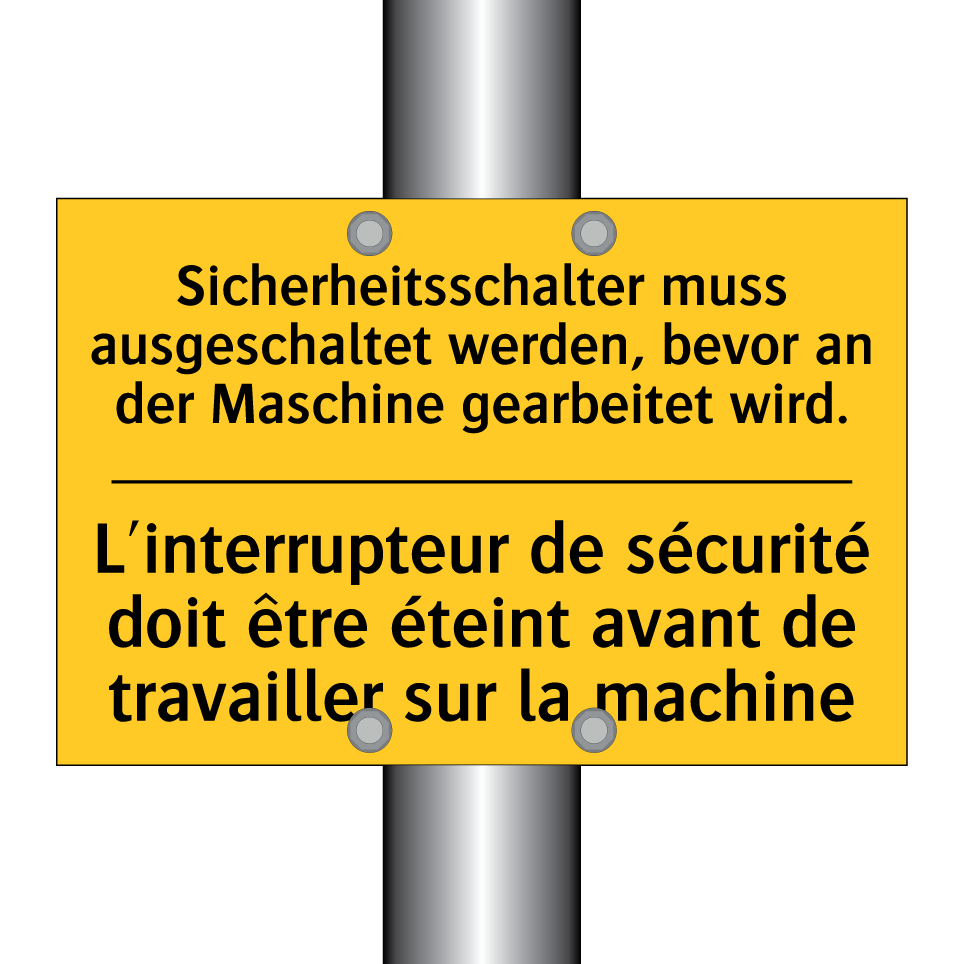 Sicherheitsschalter muss ausgeschaltet  /.../ - L'interrupteur de sécurité doit  /.../