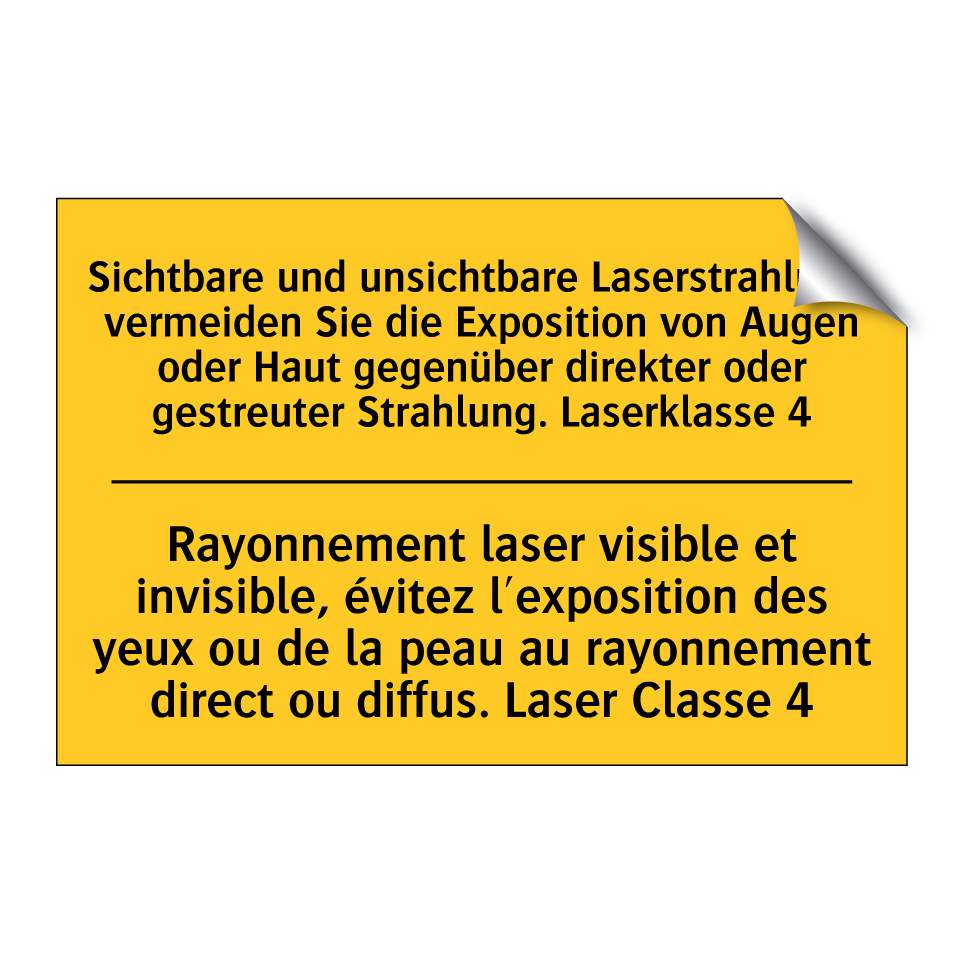 Sichtbare und unsichtbare Laserstrahlung,  /.../ - Rayonnement laser visible et invisible,  /.../