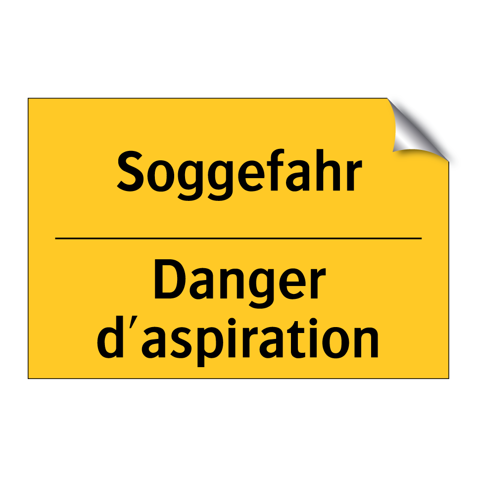 Soggefahr - Danger d'aspiration