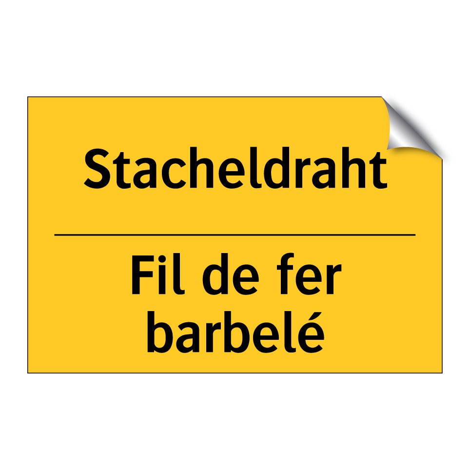 Stacheldraht - Fil de fer barbelé