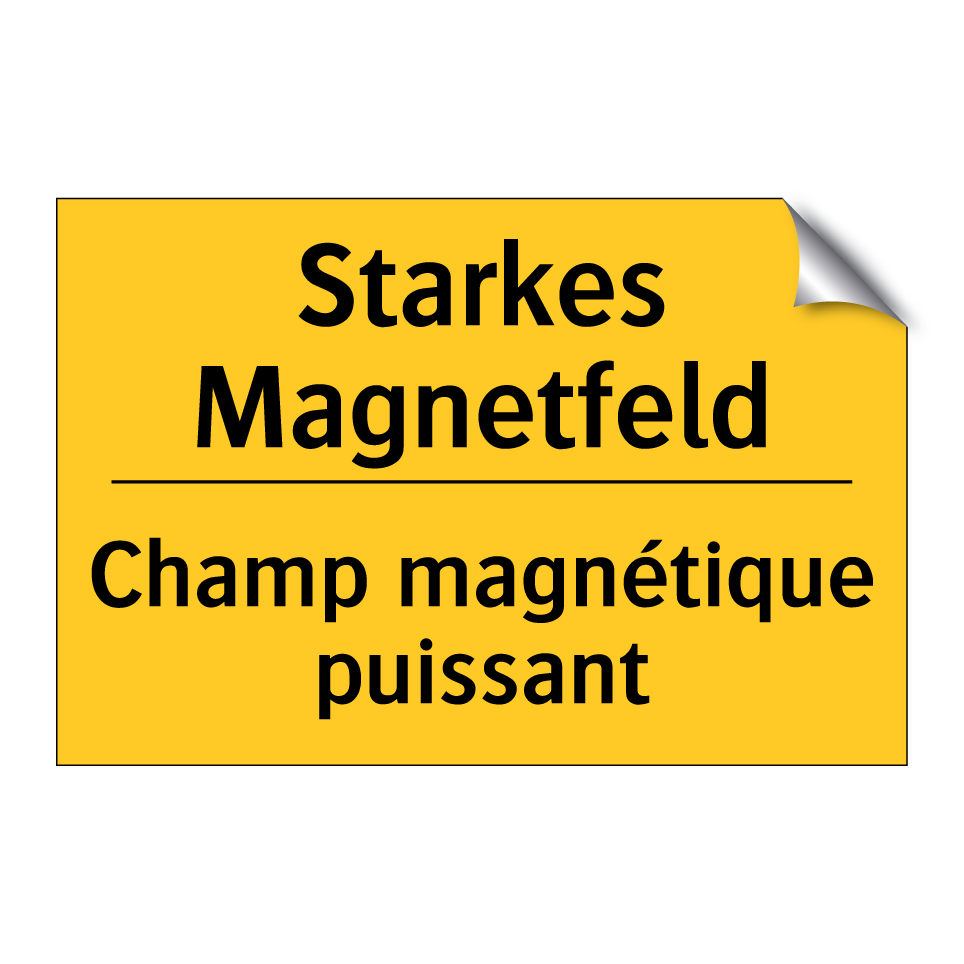 Starkes Magnetfeld - Champ magnétique puissant