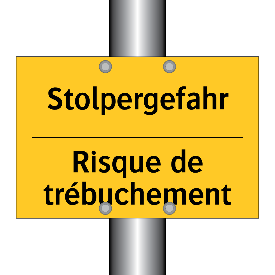 Stolpergefahr - Risque de trébuchement