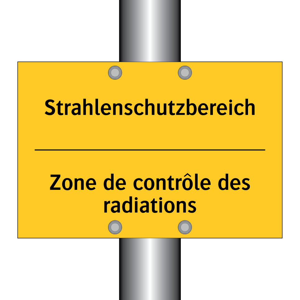 Strahlenschutzbereich - Zone de contrôle des radiations /.../