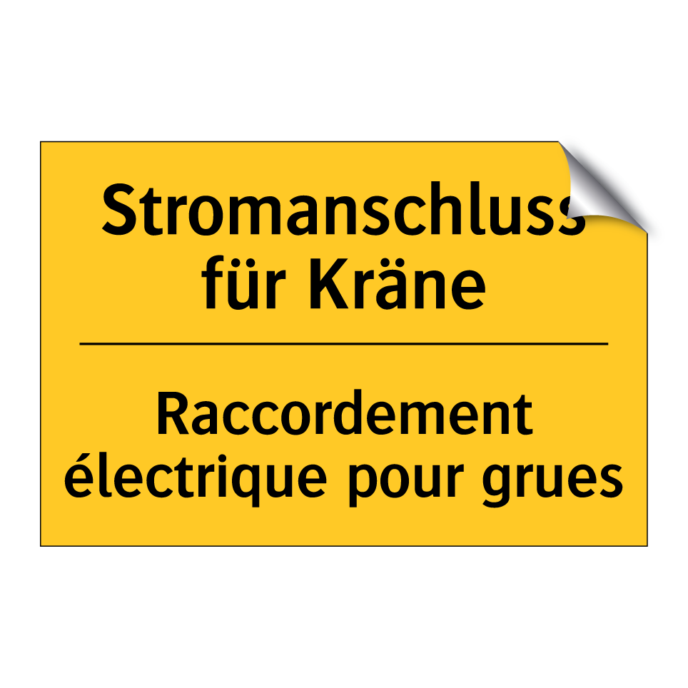 Stromanschluss für Kräne - Raccordement électrique pour grues /.../