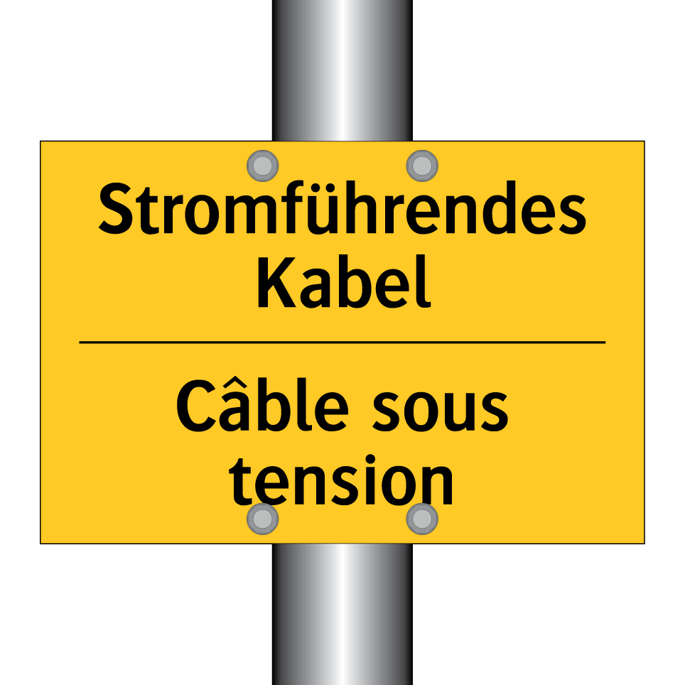 Stromführendes Kabel - Câble sous tension