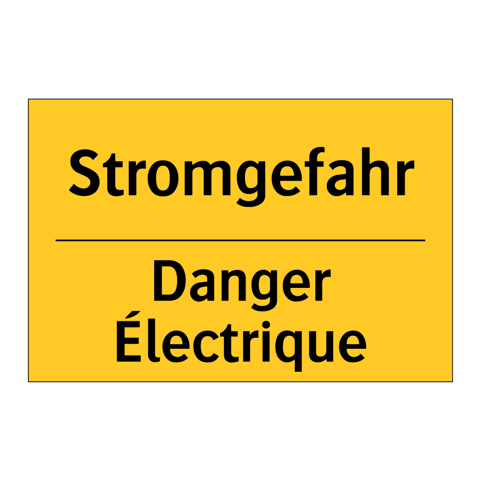 Stromgefahr - Danger Électrique